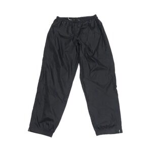 Nike Track Pants Mens XXL Black Nylon Lightweight Zip Ankle Joggers w/Pockets